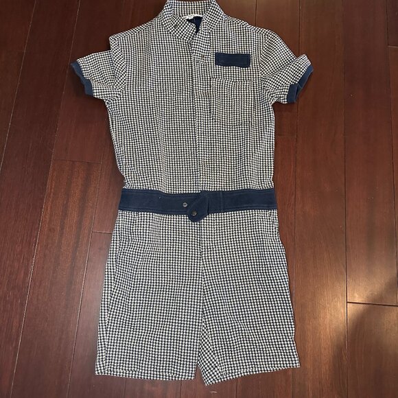 Mr Turk Men’s Romper – Size Small – Gingham Print - Picture 1 of 13